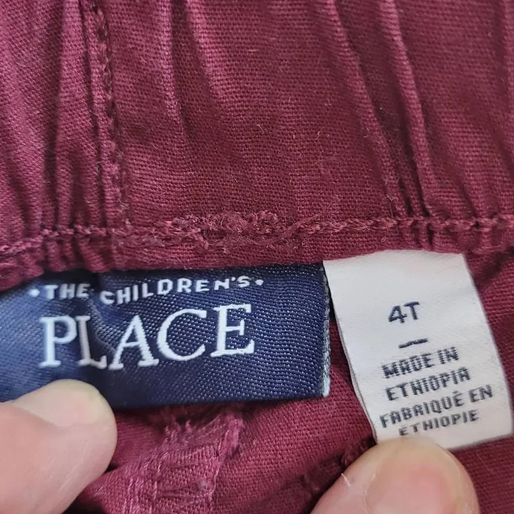 Children's Place maroon pants 4T
